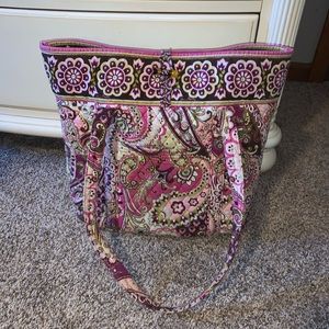 Vera Bradley Toggle Tote in Very Berry Paisley